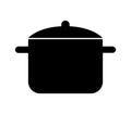 Pot icon illustrated in vector on white background