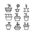 Pot icon or logo isolated sign symbol vector illustration