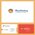 Pot Logo design with Tagline & Front and Back Busienss Card Template. Vector Creative Design