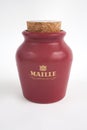 A pot of Maille French Mustard Royalty Free Stock Photo