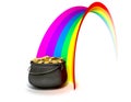 Pot O' Gold At The End Of A Rainbow