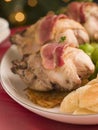 Pot Roasted Partridge with Rosti Potato Royalty Free Stock Photo