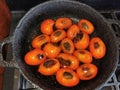Pot Roasting Tomatoes for Tomatoes Choka Royalty Free Stock Photo