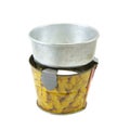 Pot on stove tin toy with clipping path Royalty Free Stock Photo