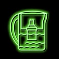 pot water filter neon glow icon illustration Royalty Free Stock Photo