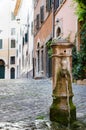 Potable fountain water in Rome Royalty Free Stock Photo