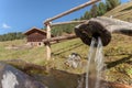 Potable water source in alpine enviroment Royalty Free Stock Photo