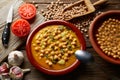 Potaje de Garbanzos chickpea stew Spain Royalty Free Stock Photo