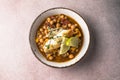 Potaje de vigilia - Chickpea stew with spinach and cod. Typical spanish food for Easter holidays. Chickpea stew with spinach