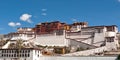 Potala palace against a blus sky in Lhasa, Tibet