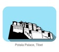 Potala Palace. famous Landmark of the world series, Famous scenic spots