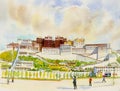 Potala Palace in Lhasa, Tibet, China Royalty Free Stock Photo