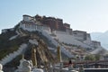 Potala palace and mountain in Tibet Royalty Free Stock Photo