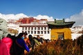 Potala Palace with Pilgrims