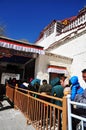 Potala Palace with Pilgrims