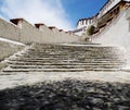 The potala palace stair Royalty Free Stock Photo