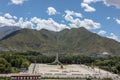 Potala palace view from side in Lhasa, Tibet, Asia