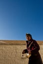 Potala Palace Woman Devotee Lhasa Tibet