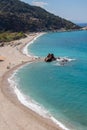 Potami beach in Samos island Royalty Free Stock Photo
