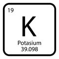 Potasium  icon vektor Royalty Free Stock Photo