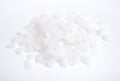 Potassium hydroxide or caustic potash on white background