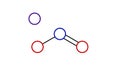 potassium nitrite molecule, structural chemical formula, ball-and-stick model, isolated image preservatives e249