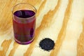 Potassium permanganate crystals Royalty Free Stock Photo