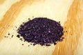 Potassium permanganate crystals Royalty Free Stock Photo