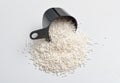 Potassium sorbate is the potassium salt of sorbic acid. On white background