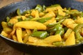 Potato Capsicum Curry Royalty Free Stock Photo