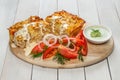 Potato casserole with minced meat Royalty Free Stock Photo