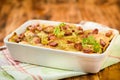 Potato casserole with sausage Royalty Free Stock Photo
