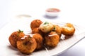 Potato cheese balls or croquettes or aloo tikki