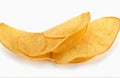 Potato chip,cut out isolated on white background