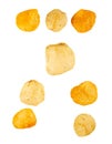 potato chip isolated