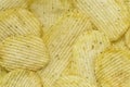 Potato chips background close up Royalty Free Stock Photo