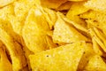 Tortilla chips as a texture and background Royalty Free Stock Photo