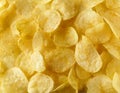 Potato chips background Royalty Free Stock Photo