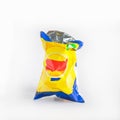 Potato chips bag isolated on white background.Snack Royalty Free Stock Photo
