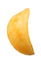 Potato chips close-up on an isolated white background Royalty Free Stock Photo