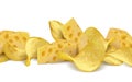 Potato chips element Royalty Free Stock Photo