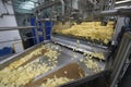 Potato chips factory Royalty Free Stock Photo