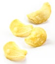 Potato chips isolated white background Royalty Free Stock Photo