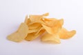 Potato chips isolated on white background Royalty Free Stock Photo