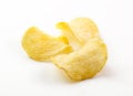 Potato chips isolated white background Royalty Free Stock Photo