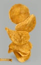 Potato chips, package design. 3d vector Royalty Free Stock Photo
