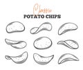 Potato chips set