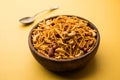 Potato Chivda or Falahari Namkeen or Aloo Chiwda, Indian Fasting Food Royalty Free Stock Photo