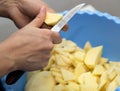 Potato cutting knife