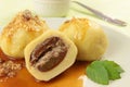 Plum dumplings - close-up Royalty Free Stock Photo